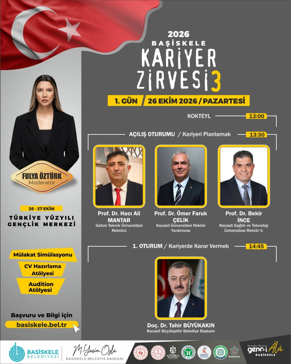 GEN&Ccedil;LER ALANINDA UZMAN İSİMLER İLE BAŞİSKELE KARİYER ZİRVESİNDE BULUŞUYOR