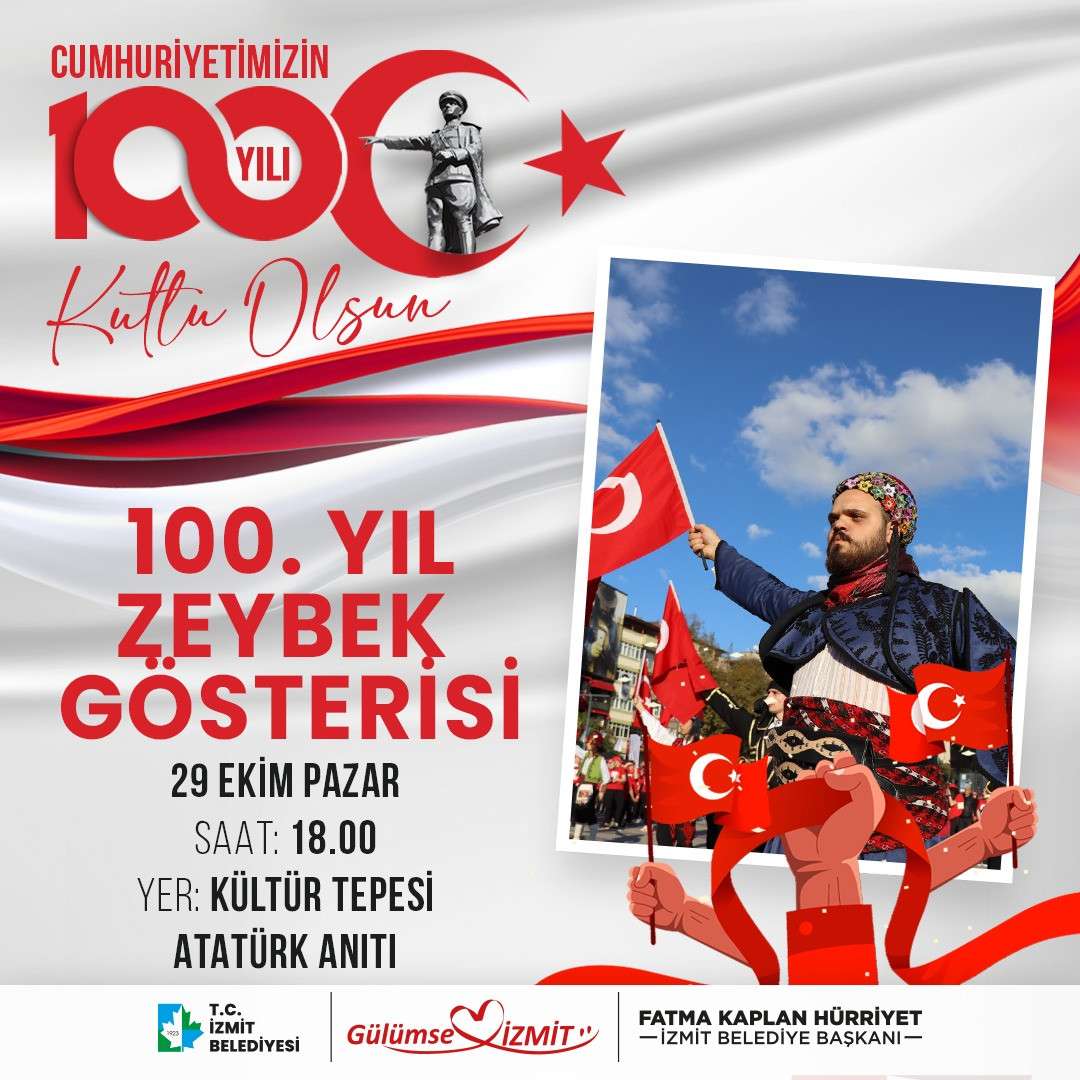 İZMİT'TE 100. YILA ÖZEL ZEYBEK KUTLAMASI YAPILACAK