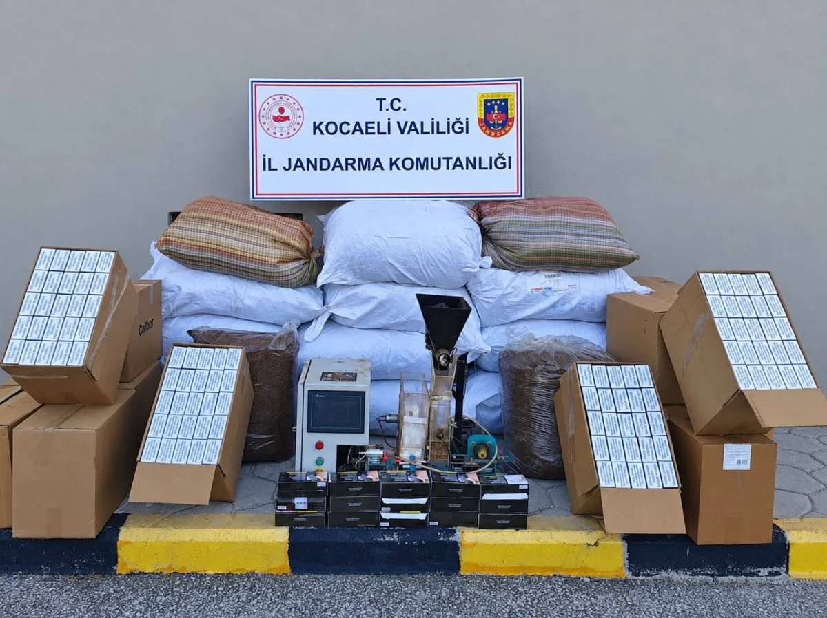 KOCAELİ'DE 1 MİLYON TL DEĞERİNDE KA&Ccedil;AK T&Uuml;T&Uuml;N ELE GE&Ccedil;İRİLDİ