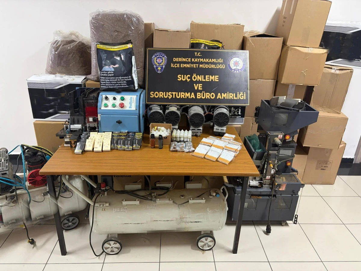 KOCAELİ&rsquo;DE 54 BİN 940 DOLDURULMUŞ MAKARON ELE GE&Ccedil;İRİLDİ