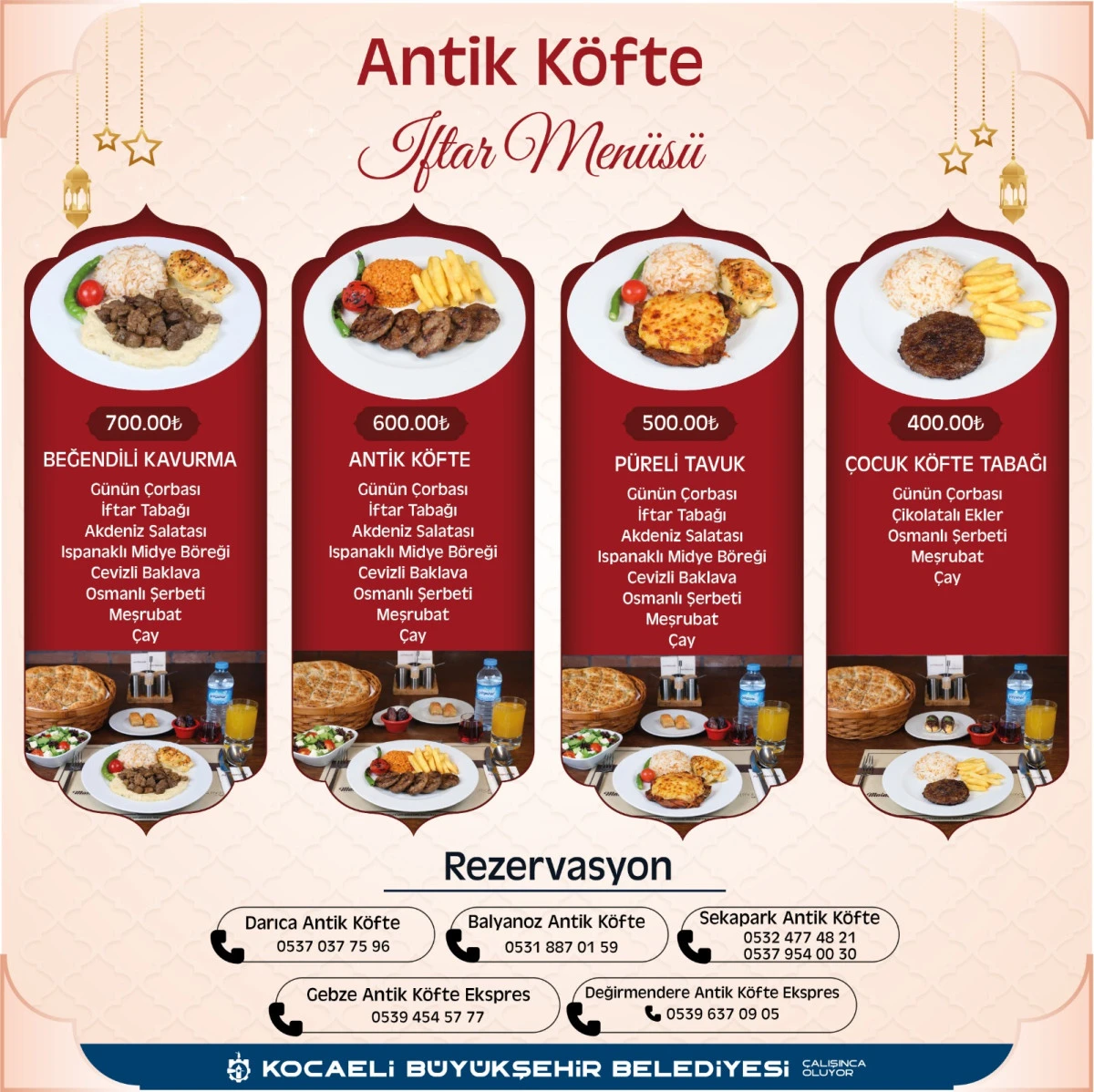 RAMAZAN&rsquo;A &Ouml;ZEL İFTAR SOFRASI ANTİKKAPI&rsquo;DA